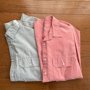 BUNDLE - J.Crew Men’s long sleeve Slim fit button down pocket shirts